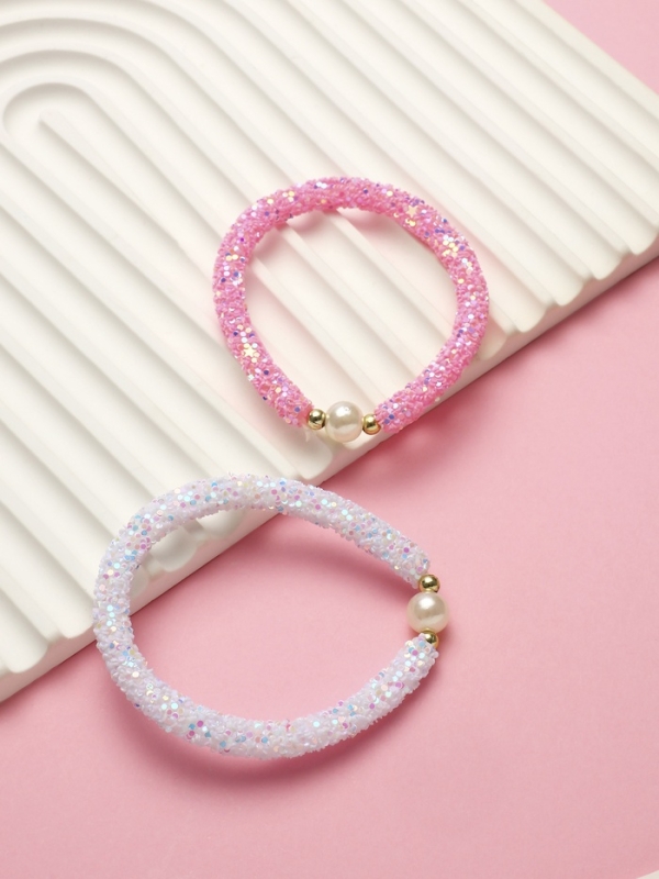 Браслет детский &laquo;Выбражулька&raquo; пайетки, сиренево-розовый