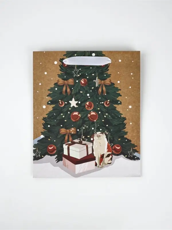 Набор пакетов крафтовых &laquo;Новогоднее поздравление&raquo;