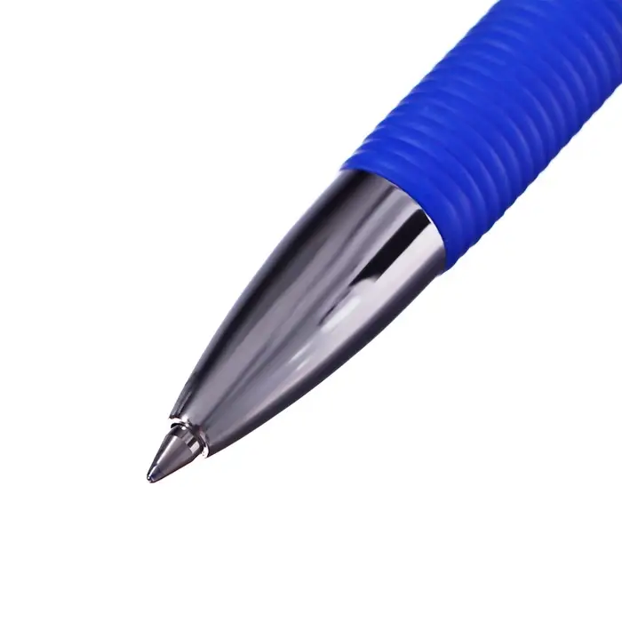 Ручка гелевая автоматическая ErichKrause R-301 Original Gel Matic & Grip, узел 0.5 мм, чернила синие, резиновый держатель, длина линии письма 500 метров