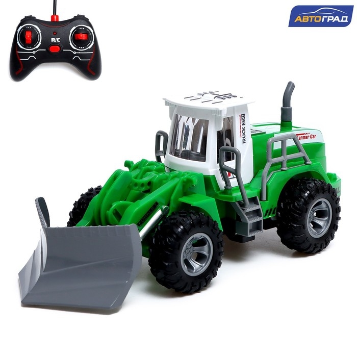 Экскаватор «Фермер», радиоуправляемый, работает от батареек, цвет зелёный Экскаватор «Фермер», радиоуправляемый, работает от батареек, цвет зелёный