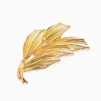 Брошь "Колоски", цвет золото