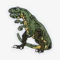 Термоаппликация &laquo;Динозавр&raquo;, 7&times;6.5 см, зелёная