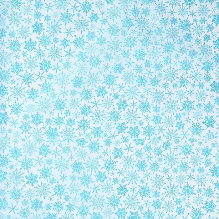 Упаковочная бумага на новый год тишью &laquo;Снежинки&raquo;, 50 х 70 см