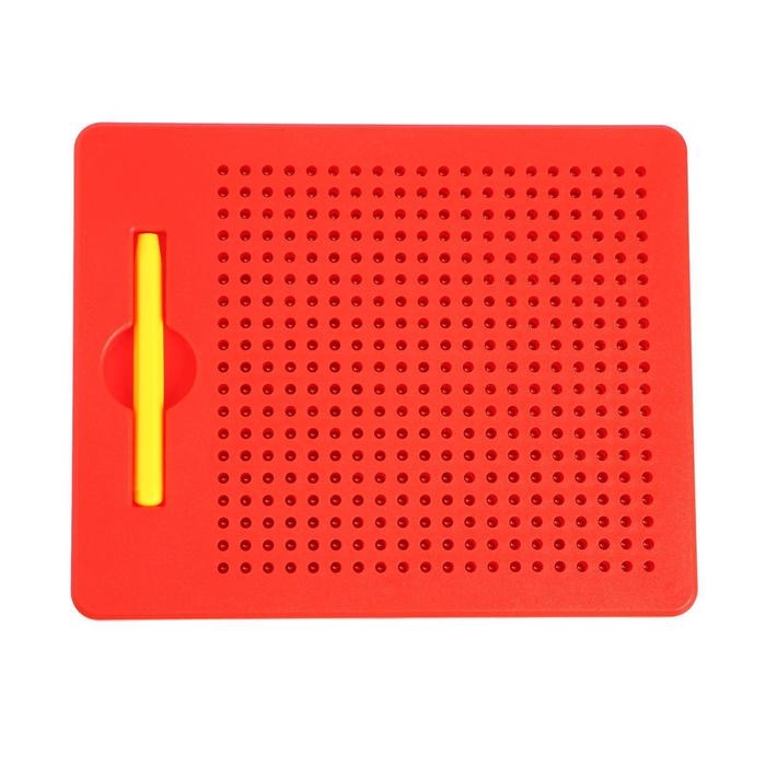 Планшет обучающий &laquo;Магнитное рисование&raquo;, 380 отверстий, цвет красный