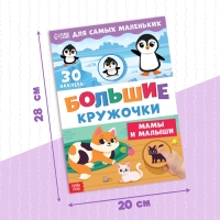Книжка с наклейками &laquo;Большие кружочки. Мамы и малыши&raquo;, 30 стикеров