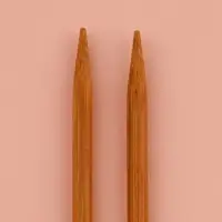 Спицы для вязания, прямые, d=4 мм, 25 см, 2 шт.