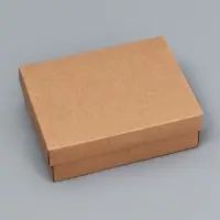 Коробка складная, крафт, 16.5&times;12.5&times;5.2 см