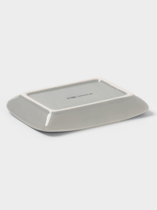 Масленка Доляна "Гуси" цвет белый  17х12х8,5 см