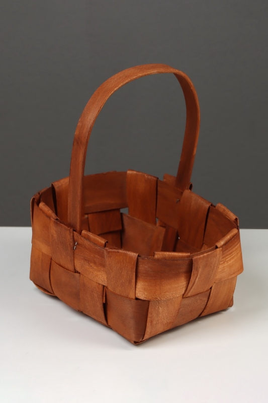 Корзина плетёная, 23×16×8 см, ручка h=12 см, ива, натуральный цвет Корзина плетёная, 23×16×8 см, ручка h=12 см, ива, натуральный цвет