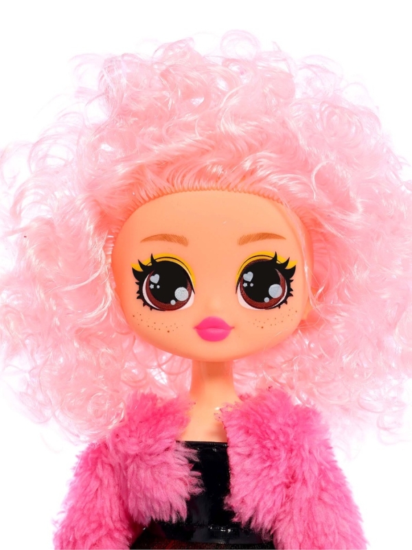 Кукла &laquo;Кудряшка Рина&raquo;, шарниры в руках, светло-розовый