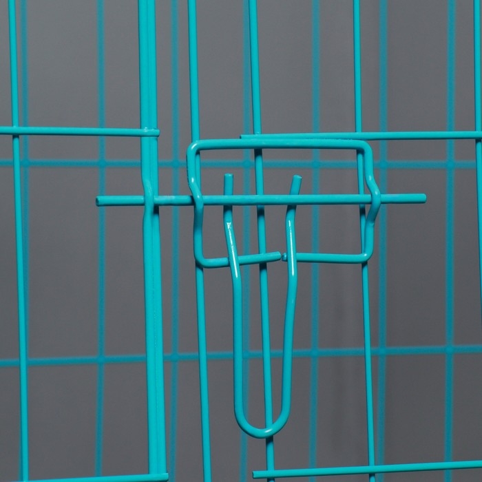 Клетка с люком для собак и кошек, 100 х 60 х 70 см, голубая