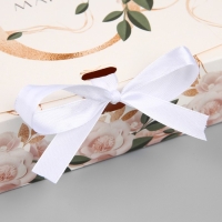 Коробка подарочная складная, упаковка, &laquo;8 марта, золото&raquo;, 20 х 18 х 5 см