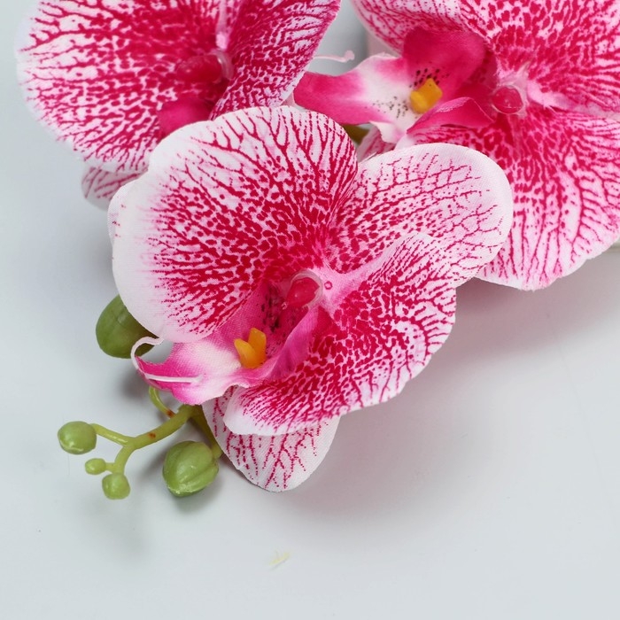 Цветы искусственные "Орхидея Тигровая" 90 см, красно-белый