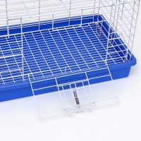 Клетка для кроликов 43 х 29 х 26 см, синяя Клетка для кроликов 43 х 29 х 26 см, синяя