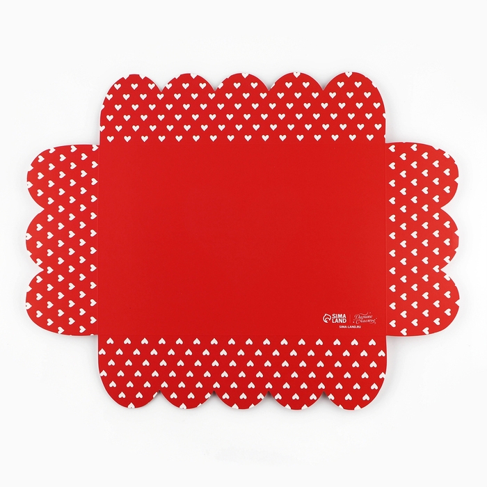 Коробка для кондитерских изделий с PVC крышкой «С любовью», 20 х 30 х 8 см Коробка для кондитерских изделий с PVC крышкой «С любовью», 20 х 30 х 8 см