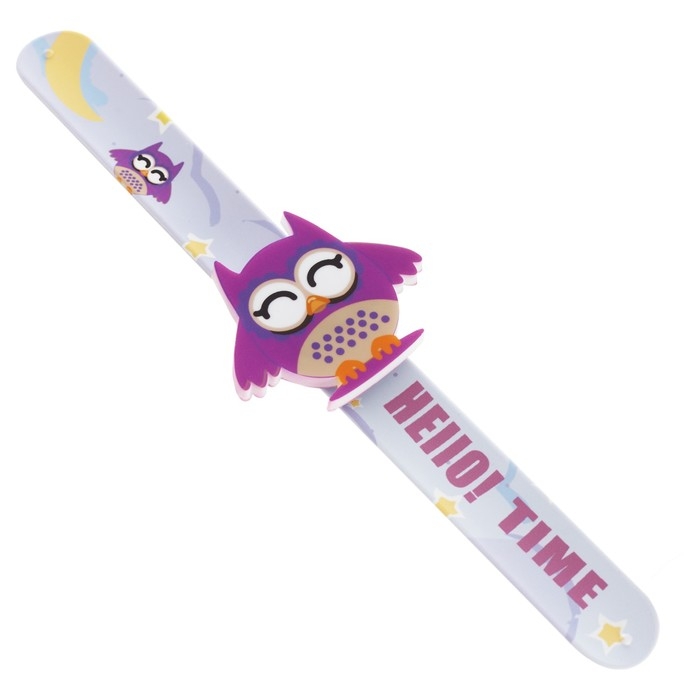 Часы наручные электронные, детские, Часы наручные электронные, детские, "Совенок", ремешок l-22.5 см