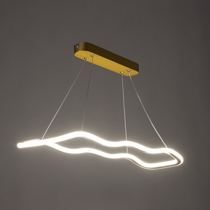 Светильник с ПДУ "Вейви" LED 32Вт 3000-6000К золото 60х100 см