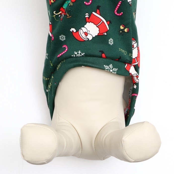 Новый год. Кофта новогодняя для животных Новый год. Кофта новогодняя для животных "Подарки", размер S, зелёный (ДС 26, ОШ 22, ОГ 34 см)