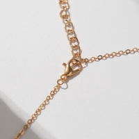 Гарнитур 2 предмета: кулон, серьги &laquo;Невесомость&raquo;, сердечко, цвет белый в золоте, 45см