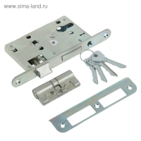 Замок врезной "Птимаш" 3В4-3.08, м/о 55 мм, с ручкой, 4 ключа, цвет бронза Замок врезной "Птимаш" 3В4-3.08, м/о 55 мм, с ручкой, 4 ключа, цвет бронза