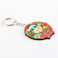 Брелок новогодний, для ключей, деревянный &laquo;С новым годом&raquo;, 5,2 х 10 см