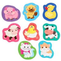 Пазлы контурные «Домашние животные. Половинки» Пазлы контурные «Домашние животные. Половинки»