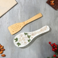 Подарочный набор новогодний &laquo;Верь в чудеса&raquo;: подставка под ложку, лопатка