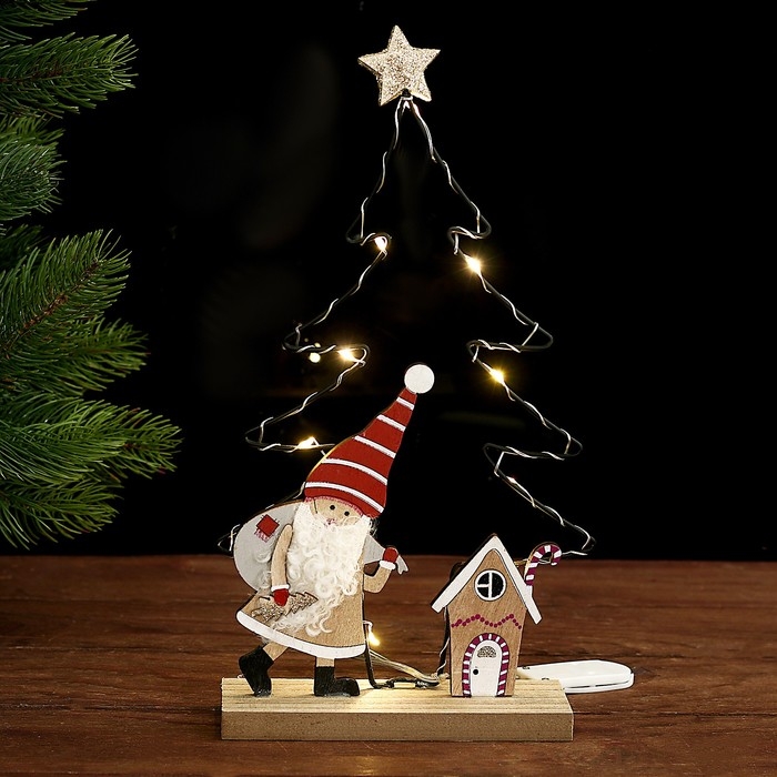 Декор с подсветкой &laquo;Ёлка&raquo; 20 &times; 6 &times; 20,5 см