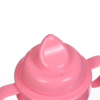 Поильник детский с твёрдым носиком &laquo;Доченька&raquo;, 150 мл., с ручками, цвет розовый