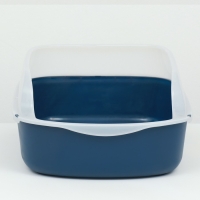 Туалет с бортом, 50х35х18 см, синий Туалет с бортом, 50х35х18 см, синий