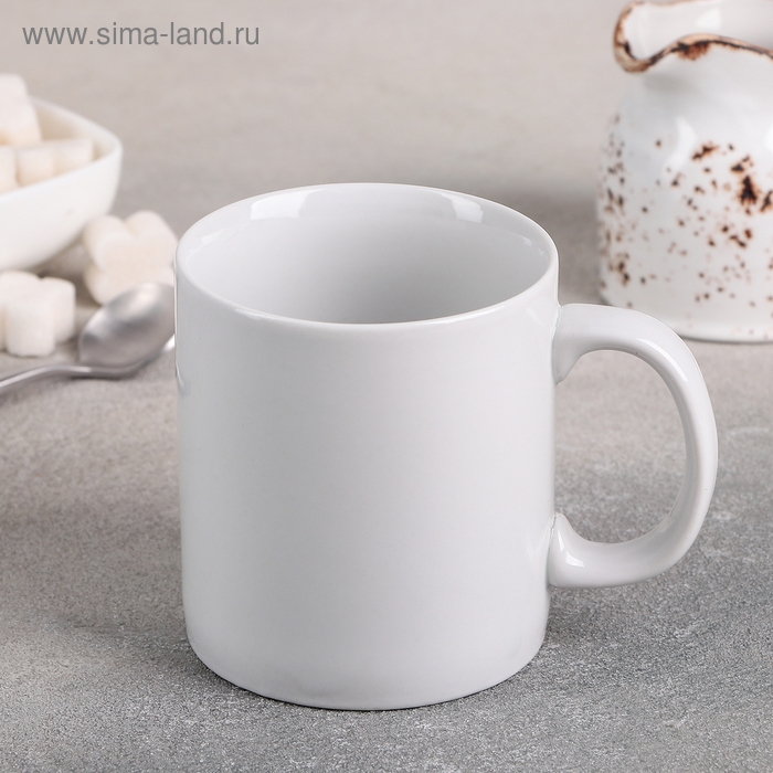 Кружка фарфоровая &laquo;Европейский&raquo;, 300 мл, d=8,3 см