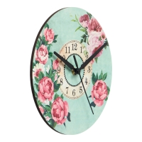 Часы настенные интерьерные "Пионы", d-23.5 см Часы настенные интерьерные "Пионы", d-23.5 см