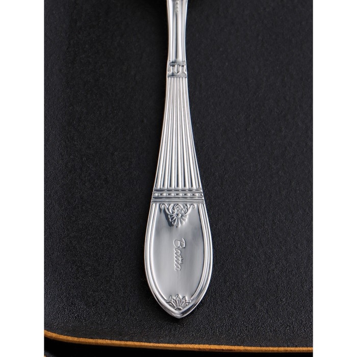 Ложка десертная из нержавеющей стали &laquo;Беркли&raquo;, длина 17,5 см, толщина 2,5 мм, цвет серебряный