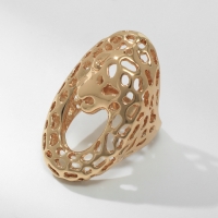 Кольцо металл &laquo;Тренд&raquo; гепард, цвет золото, размер 16