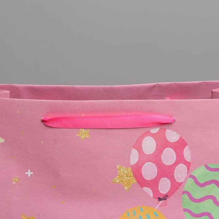 Пакет подарочный крафтовый вертикальный, упаковка, «Единорожек», L 31 х 40 х 11,5 см Пакет подарочный крафтовый вертикальный, упаковка, «Единорожек», L 31 х 40 х 11,5 см