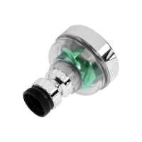 Аэратор ZEIN Z3632-2, поворотный, на шарнире, с зеленым вентилятором, хром/прозрачный Аэратор ZEIN Z3632-2, поворотный, на шарнире, с зеленым вентилятором, хром/прозрачный