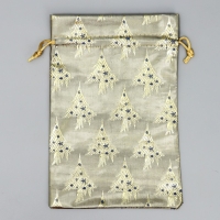 Мешочек подарочный парча &laquo;Новогодняя ночь&raquo;, 16 х 24 см +/- 1.5 см, Новый год