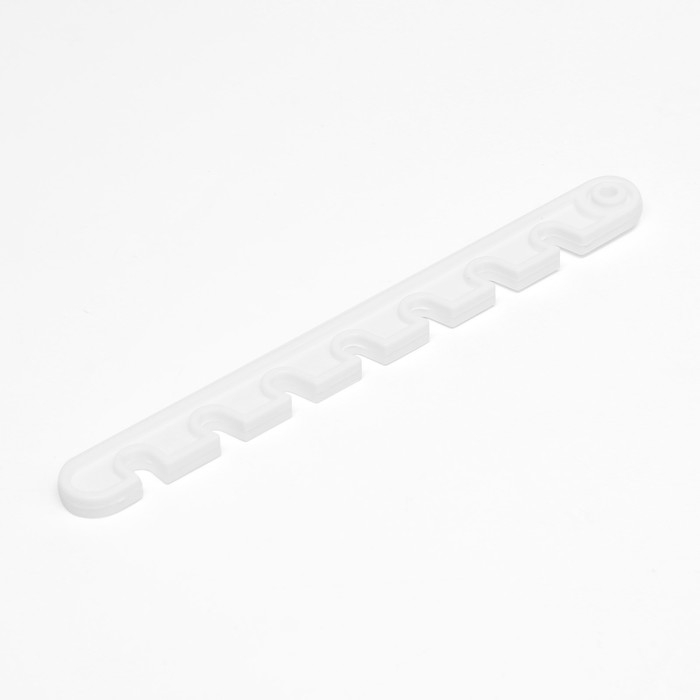 Ограничитель открывания окна ТУНДРА, пластиковый, L=165 мм, белый, 1 шт.