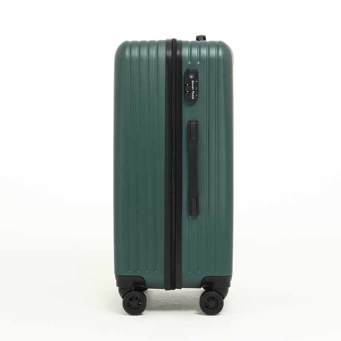 Чемодан средний 78 л (M), отдел на молнии, 4 колеса, цвет зелёный Чемодан средний 78 л (M), отдел на молнии, 4 колеса, цвет зелёный