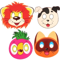 Набор карнавальных масок Союзмультфильм, МИКС 2, 4 шт.