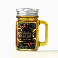 Свеча новогодняя &laquo;Волшебных моментов&raquo;, на Новый год, аромат апельсин, 5,5 см х 4 х 7,3 см