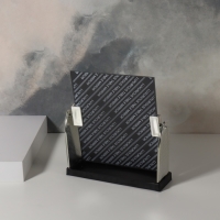 Зеркало настольное, зеркальная поверхность 15 &times; 17,5 см, цвет серебристый