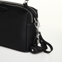 Сумка женская, 23*14*10, 2 отд на молнии, н/карман, регул ремень, черный Сумка женская, 23*14*10, 2 отд на молнии, н/карман, регул ремень, черный