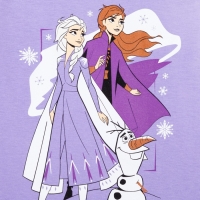 Футболка с длинным рукавом "Холодное сердце", Disney, рост 110-116, сиреневый Футболка с длинным рукавом "Холодное сердце", Disney, рост 110-116, сиреневый