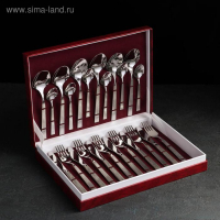 Набор столовых приборов &laquo;Ариета&raquo;, 24 предмета, толщина 2,5 мм, декоративная коробка