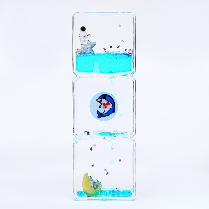 Гелевые часы "Дельфинчик", 15 х 5 х 2.5 см, антистресс