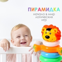 Пирамидка &laquo;Львёнок&raquo;, 6 колец