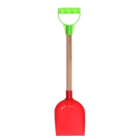 Детская лопатка с деревянной ручкой, 41 см, МИКС Детская лопатка с деревянной ручкой, 41 см, МИКС