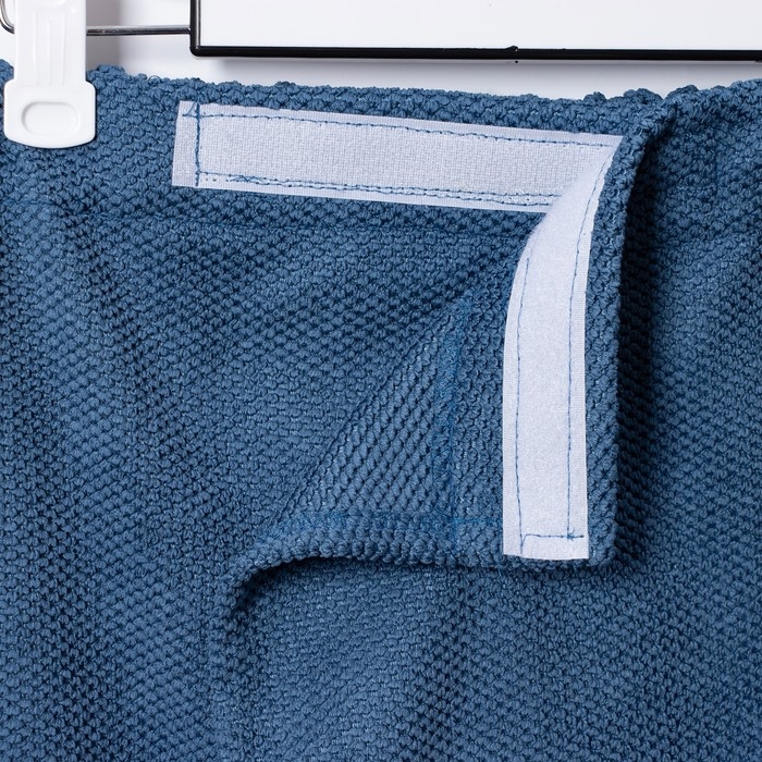 Полотенце для бани Этель, цв. синий, муж. килт 75х150 см, 100% полиэстер, 300 г/м2