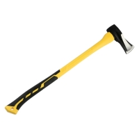 Колун кованый ТУНДРА ПРОФИ, клиновидная форма, фиберглассовое 3К топорище 90 см, 3 кг